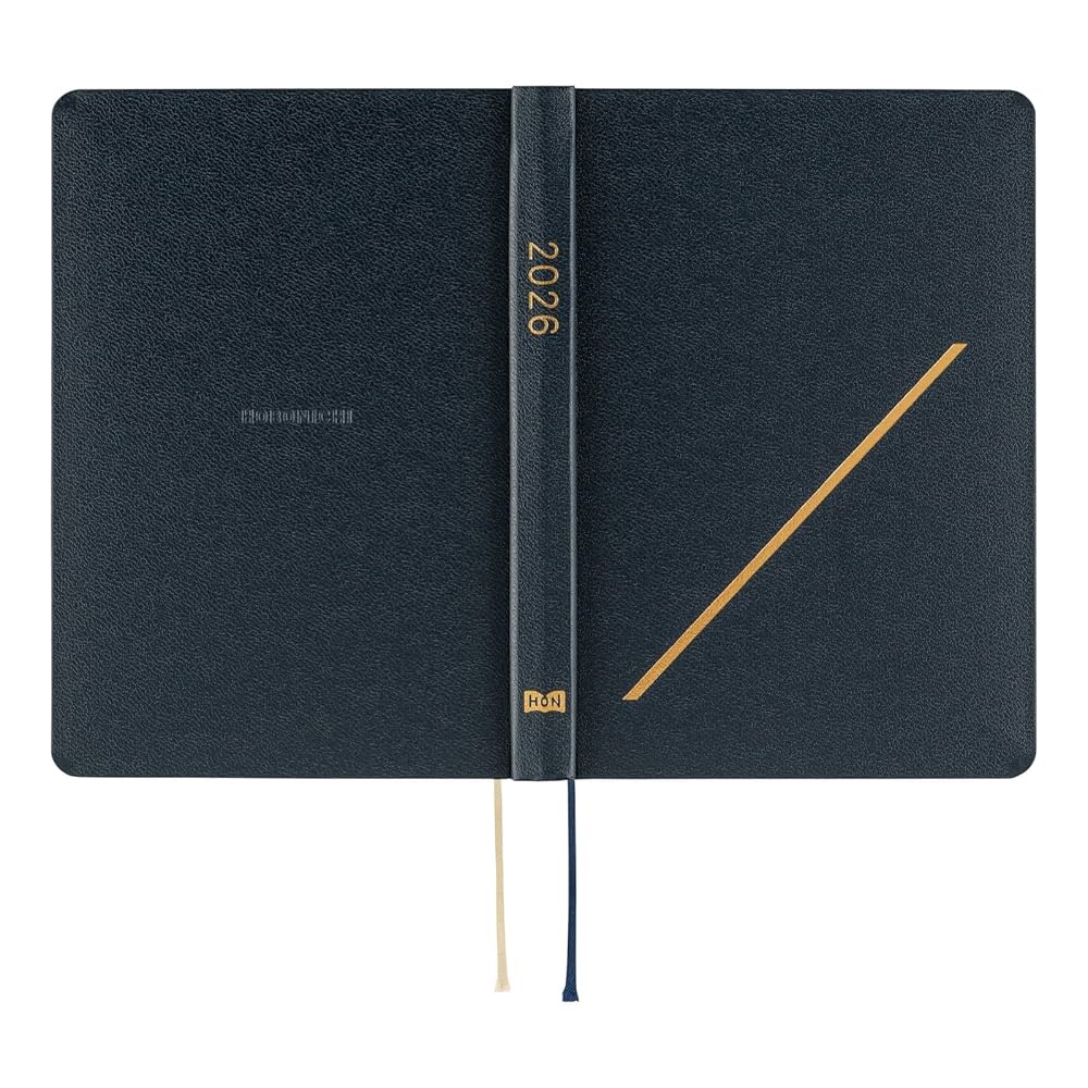 Amazon.co.jp: ほぼ日手帳 2026 HON Slash(ネイビー) [A6/1日1